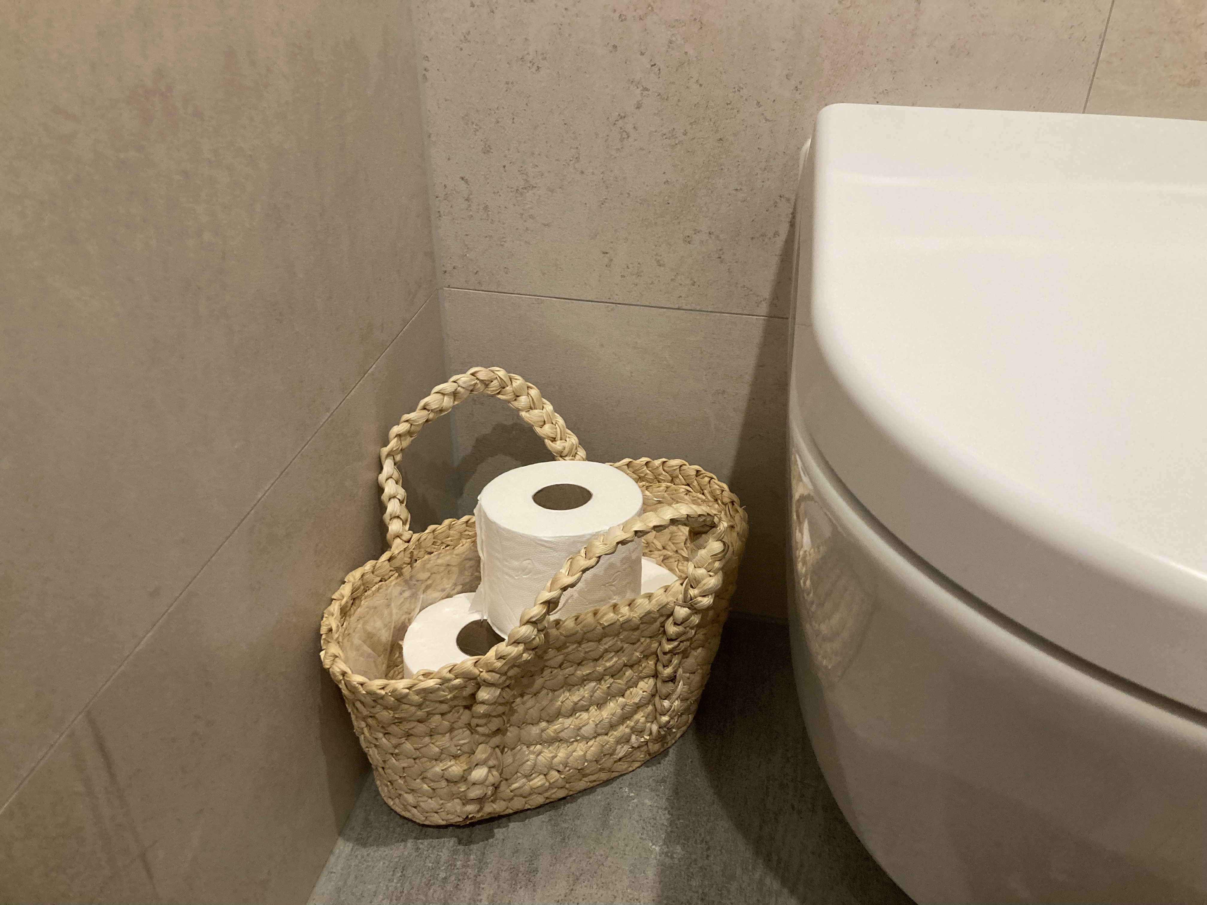 Tasche für Toilettenpapierrollen (32 x 19 x 19 cm)