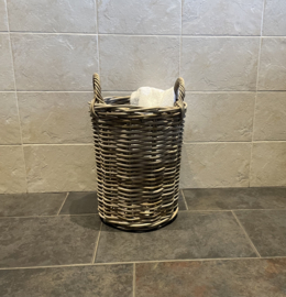 Small open round laundry basket (34x41cm)