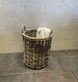 Large open round laundry basket (40 x 45 cm)