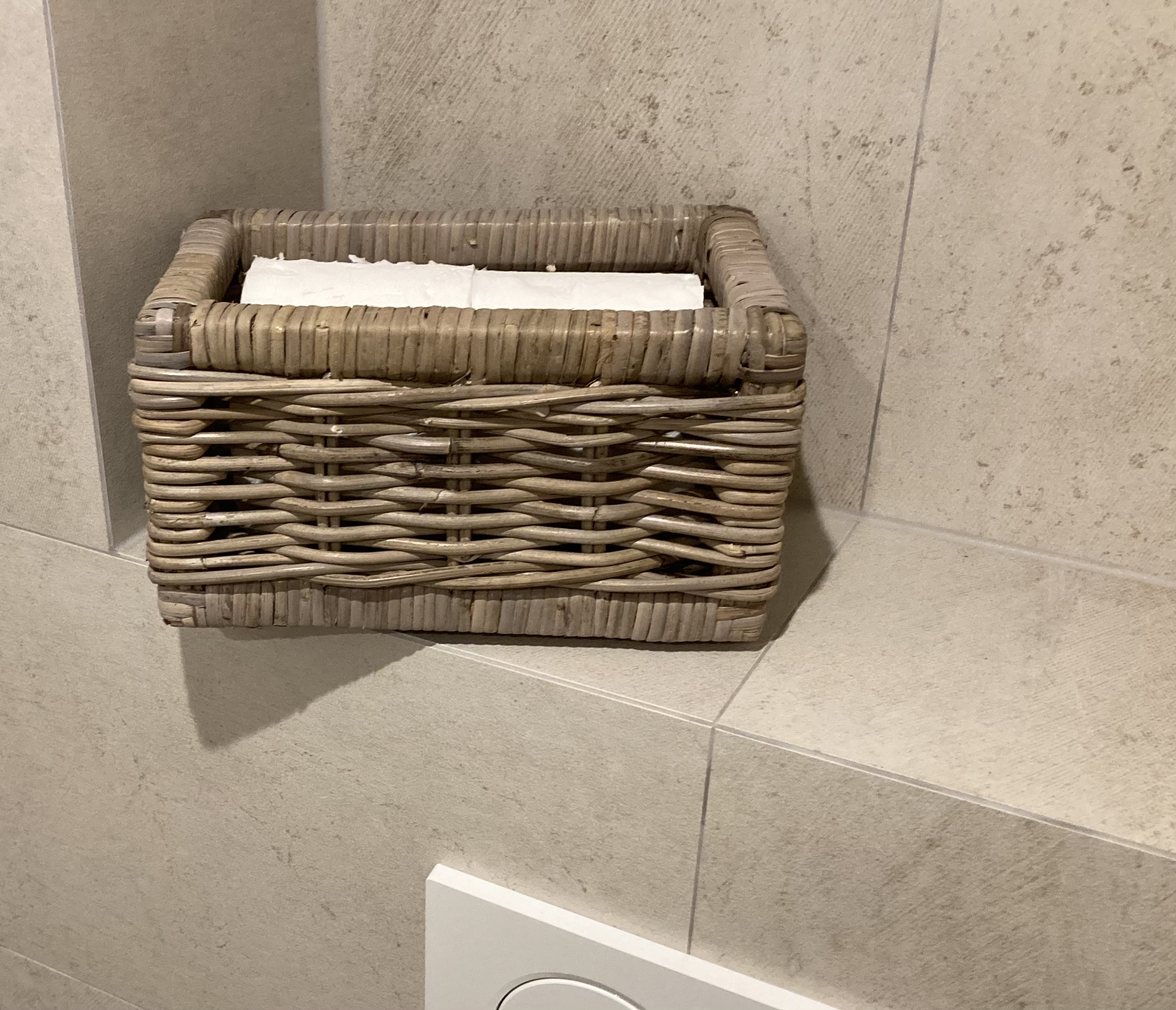 schmaler Toilettenpapierkorb (28 x 18 x 15 cm)