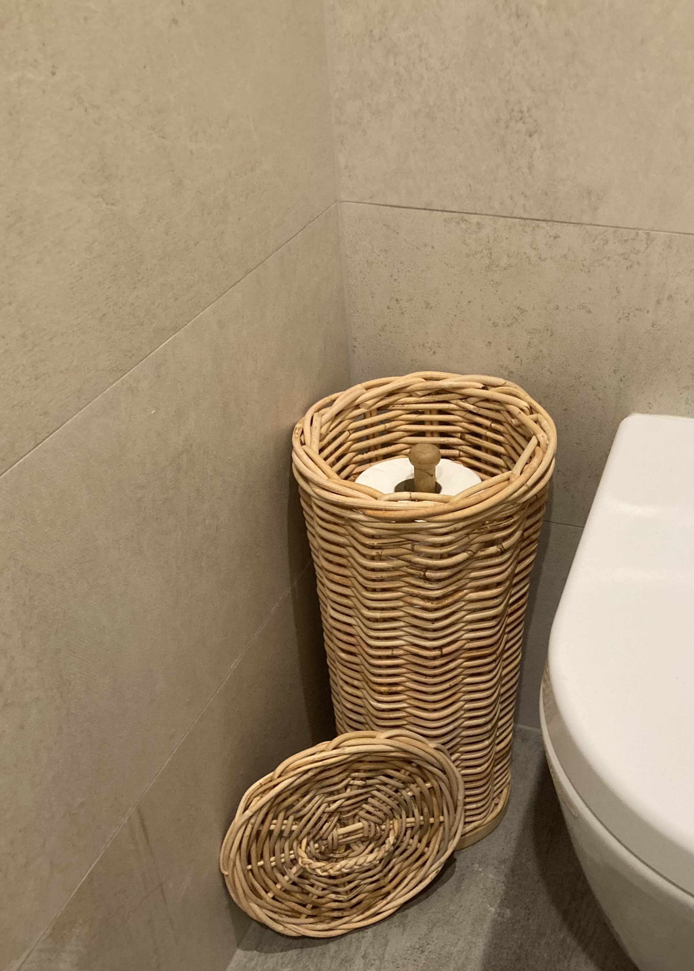 Round toilet roll holder LIGHT (25x50cm)