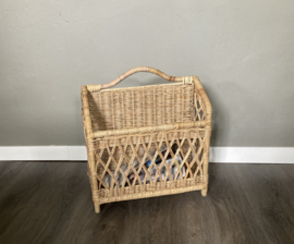 Open two-compartment reading basket (42x30x41cm)