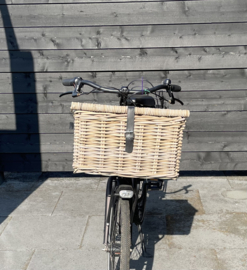 Transportkorb mit Lederriemen (50 x 40 x 33 cm)