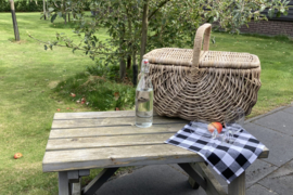 Picknickmand rond toelopend (56x34x45cm)