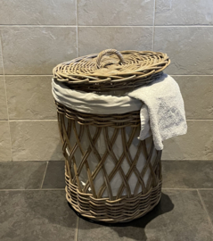 Round openwork laundry basket (40x50cm)