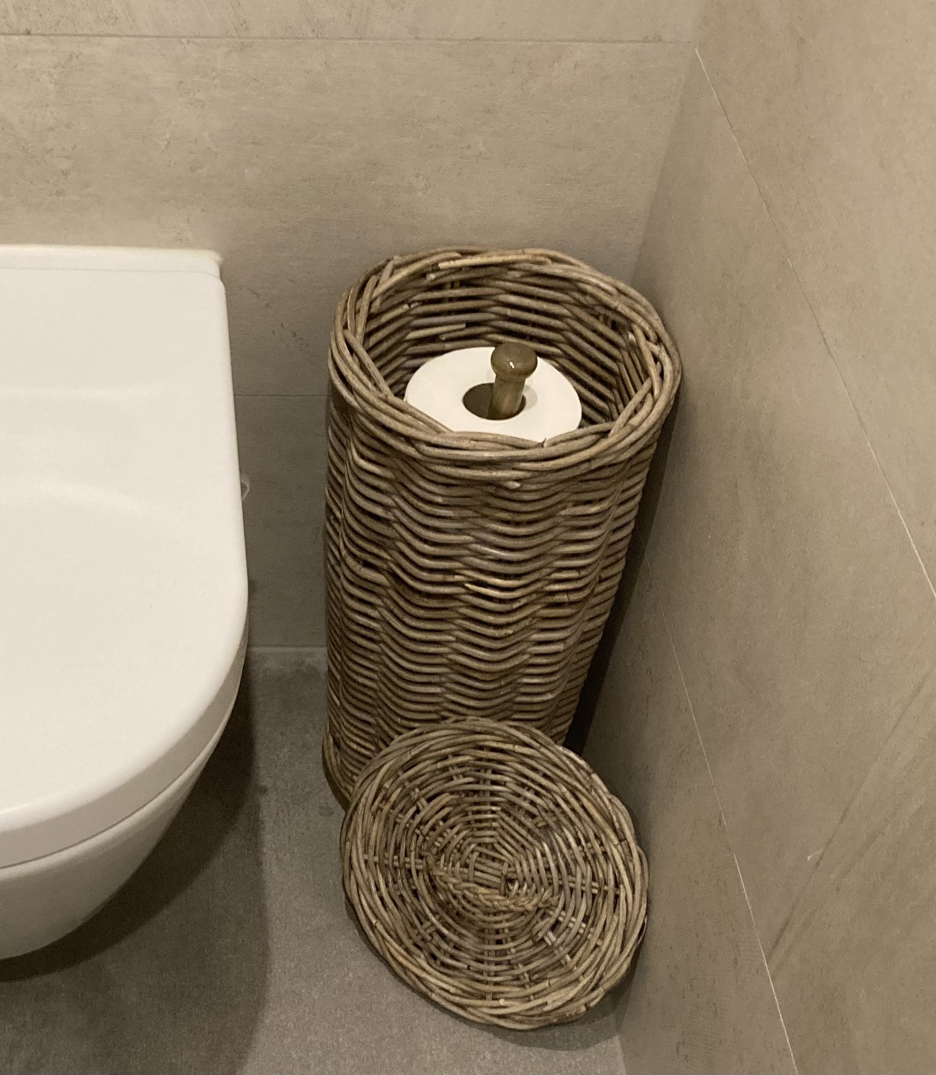 Toilettenpapierhalter rund (25 x 50 cm)
