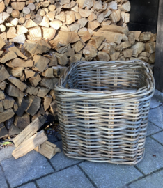 Vierkante mand grof rotan greep (58x58x55cm)