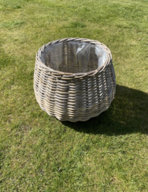 Großer, kugelförmiger Blumentopf (58 x 43 cm)
