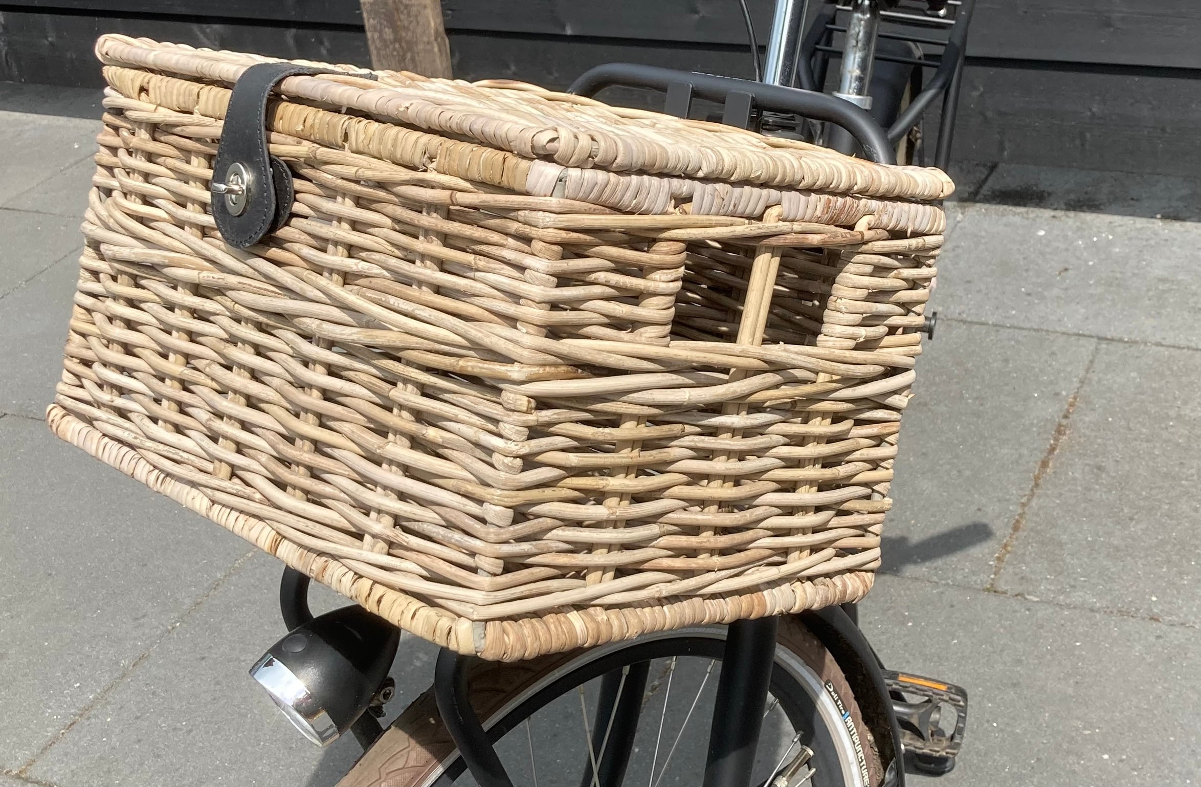 Fietsmand met deksel (42x31x24cm)