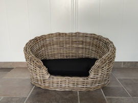 Mittlerer ovaler doppelwandiger Hundekorb (76 x 55 x 40 cm)