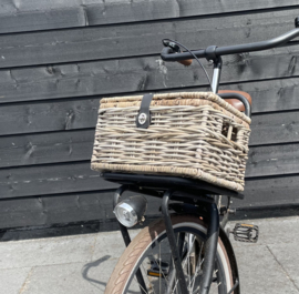 Fahrradkorb mit Deckel (34 x 25 x 19 cm)