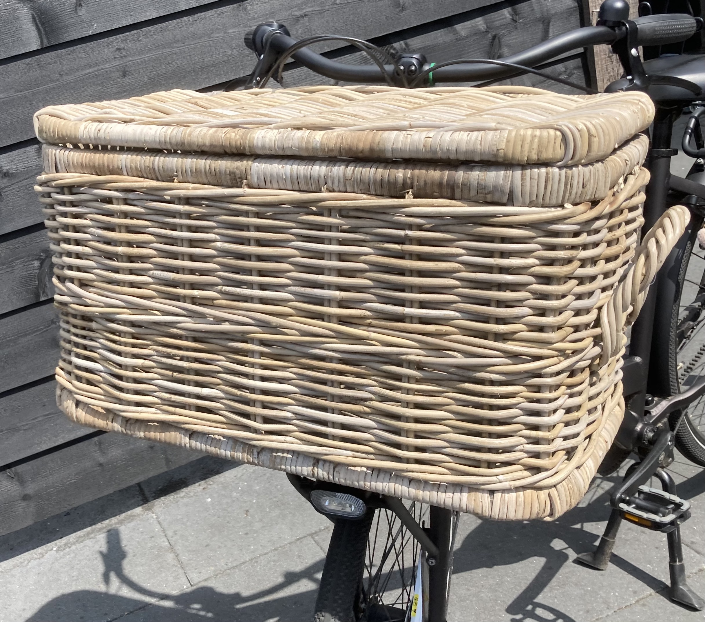 Grote rotan fietskoffer (62x37x38cm)