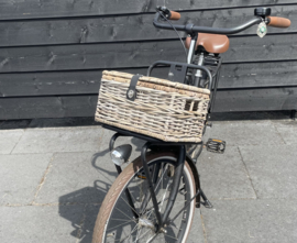 Fahrradkorb mit Deckel (34 x 25 x 19 cm)
