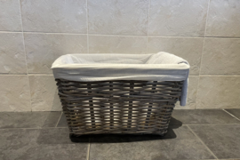 Small laundry basket with lining (50x40x30cm)