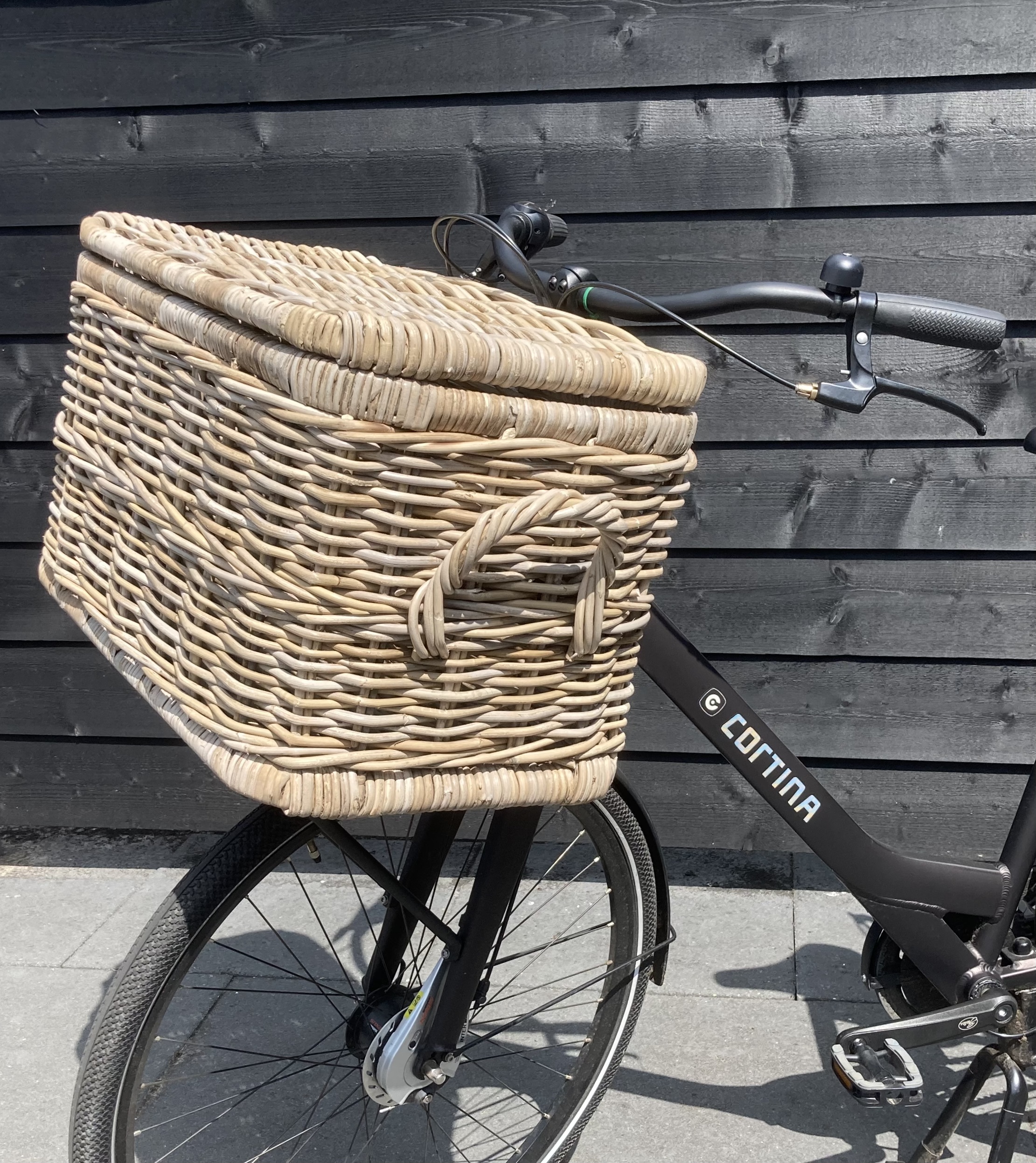 Grote rotan fietskoffer (62x37x38cm)
