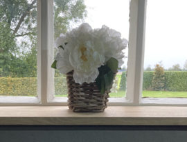 Window sill basket (18x18x15cm)