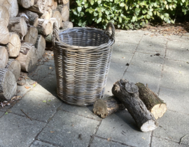 Runder Korb für Kaminholz (40x40x45cm)