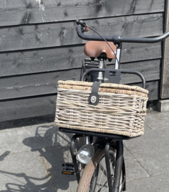 Fietsmandje met deksel (34x25x19cm)