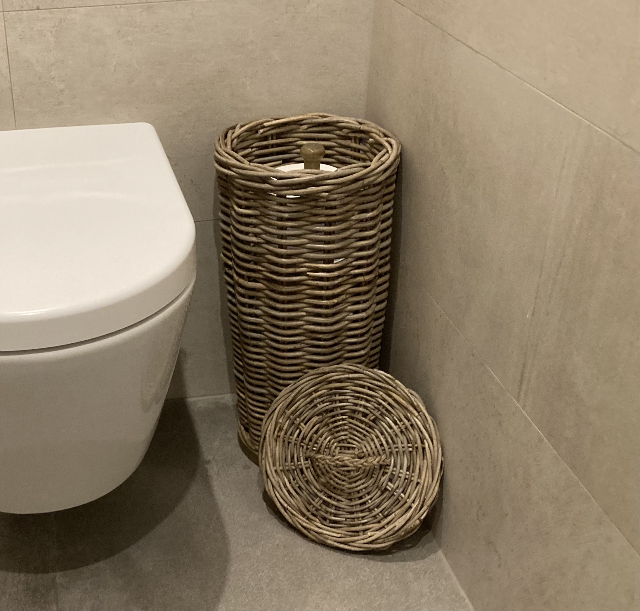 Toilettenpapierhalter rund (25 x 50 cm)
