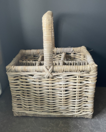 Flaschenkorb mit 6 Fächern (37 x 26 x 45 cm)