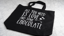 Carrier bag with quote
