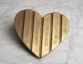 Gevulde hart reep: karamel, zeezout en gianduja