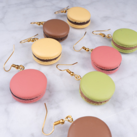 Macaron oorbellen