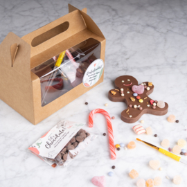 Chocolate gingerbread man craft kit