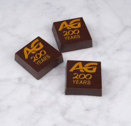 Logopralines in grote oplage - op aanvraag