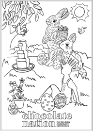 Easter colouring page (free)