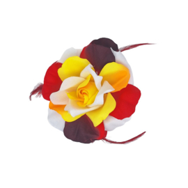 Bloemen speld met clip decoratie