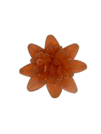 Bloemen speld oranje Kruikenstad