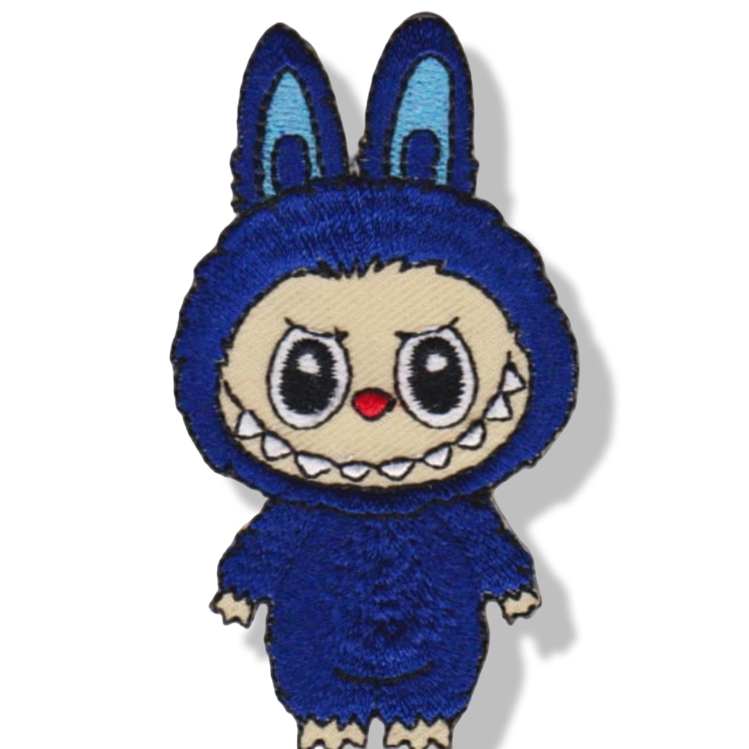 Embleem Labubu blauw