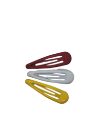 Haarclip rood set