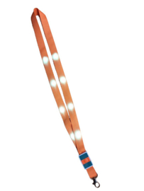 Oranje keycord met verlichting