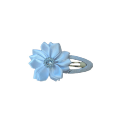 Haarclip wit met bloem