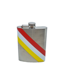 Veldfles met Oeteldonkse strepen schuin (80 oz) 