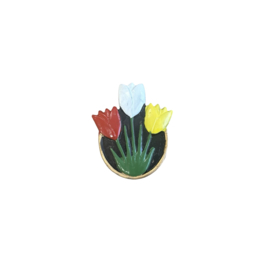 Speld met tulpen
