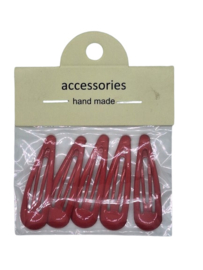 Haarclip rood set