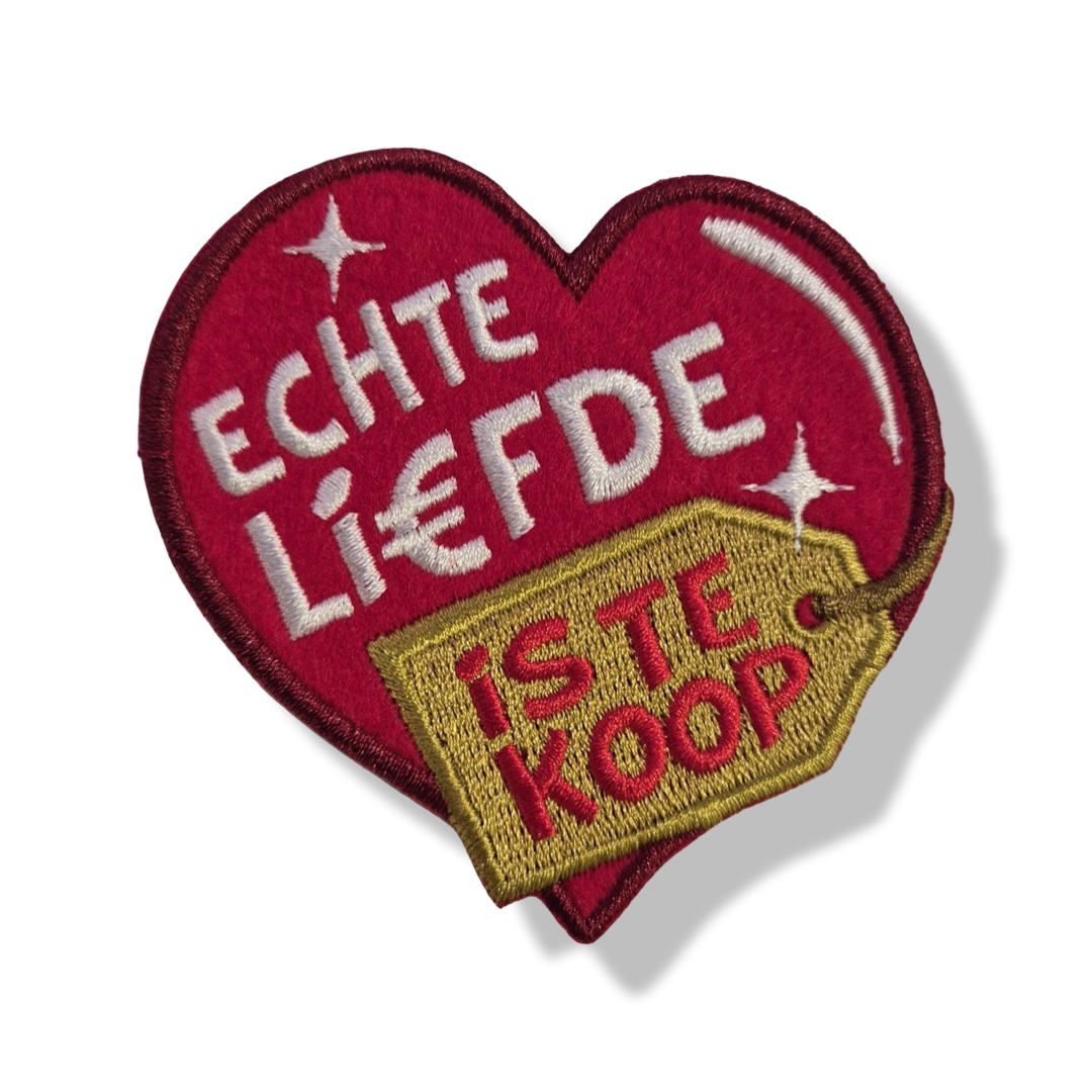 Embleem Echte li€fde is te koop