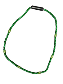 Groen met oranje lichtketting