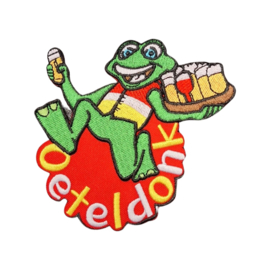 Oetel met een bladje bier Oeteldonk