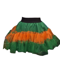 Petticoat groen oranje
