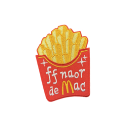 Effe naar de mac embleem