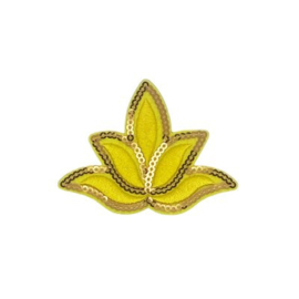 Lotus met pailletten geel