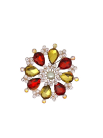 Decoractie broche op speld cirkel patroon