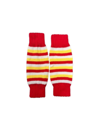 Beenwarmers rood wit geel voor kinderen
