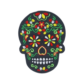 Glitter skull zwart