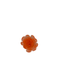 Bloem met speld oranje