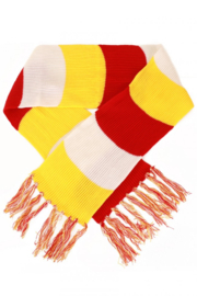 De rood wit gele sjaal